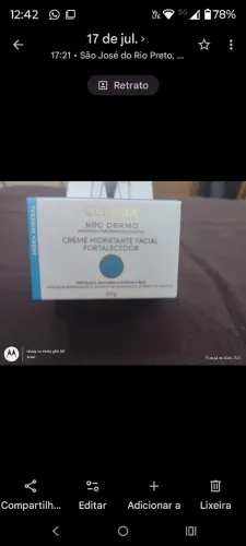 Creme hidratante facial 5 em 1 e creme facial hidratante fortalecedor Eudora