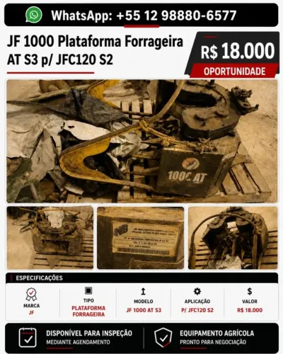 JF 1000 Plataforma Forrageira