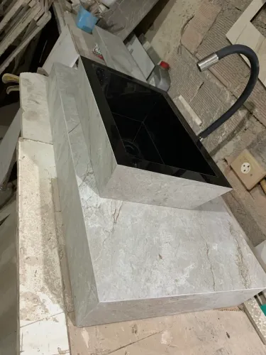 Bancadas esculpida em porcelanato 