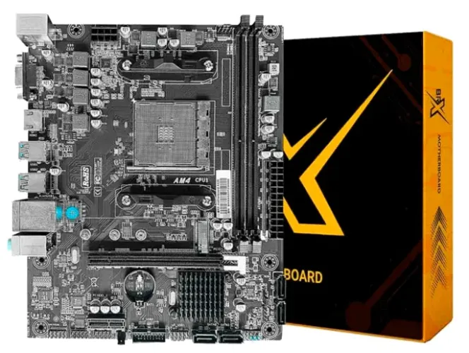 Placa Mãe BRX A520, Chipset A520, AMD AM4, MATX, DDR4, PM-AMDA520-1000
