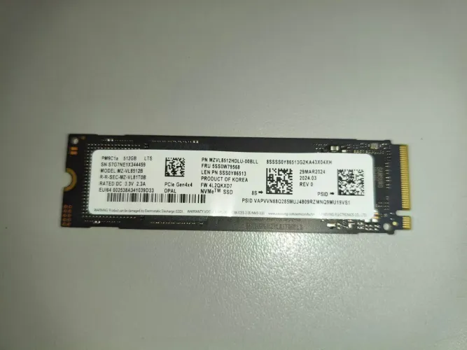 SSD Nvme Samsung Gen4 512GB