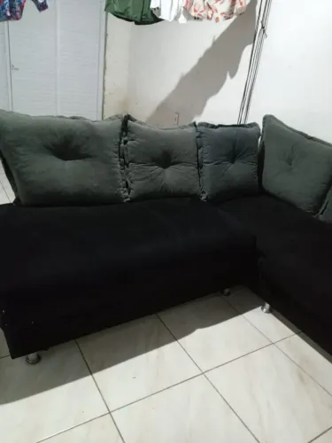 Sofá de dois e três lugares em l