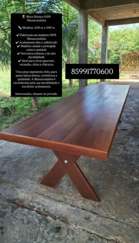 Mesa 100% Massaranduba 