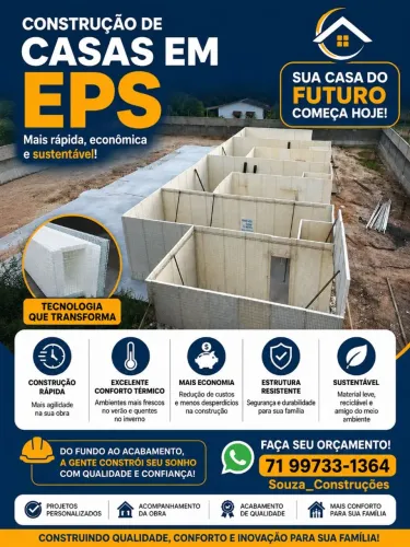 Construção de casa EPS Casa de isopor 