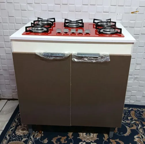 Fogão Cooktop 5 Bocas.com Balcão