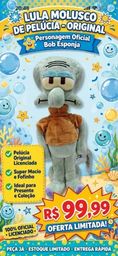Pelúcia Lula molusco