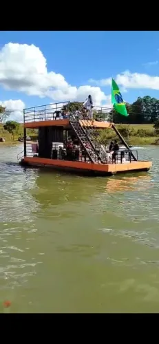 FLUTUANTE BARCO BATELAO CATAMARAM *