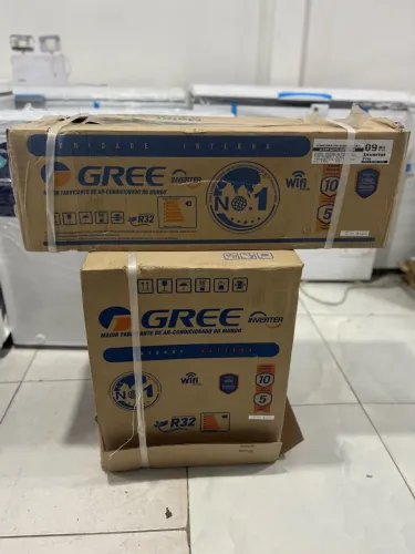Split gree inverte 9000btu zero na embalagem