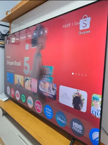 Smart TV Semp Android 65pol telão luxo 8k nova aceito cartão