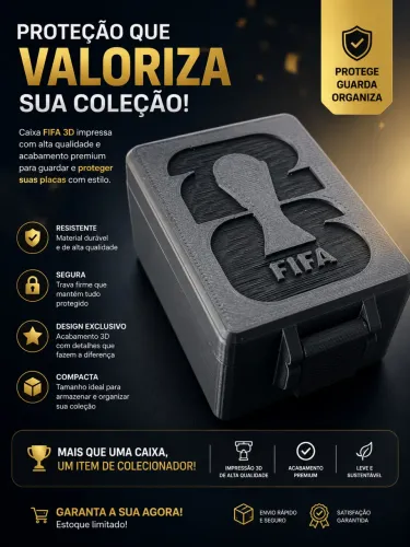 Caixa figurinha copa 