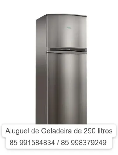Aluguel de geladeira 290 litros consul cinza
