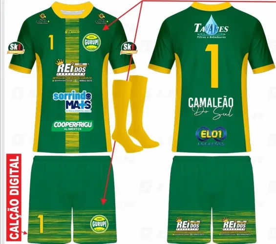 Uniformes/futsal/Gurupi Tocantins, conjuntos top disponível