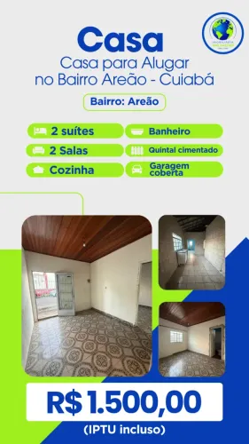 Casa para Alugar no Bairro Areão - Cuiabá