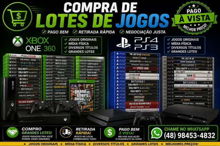 Jogos Xbox e Playstation