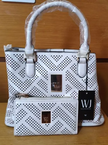 Bolsa novisiminina branca WJ nova com etiqueta + carteira elegante