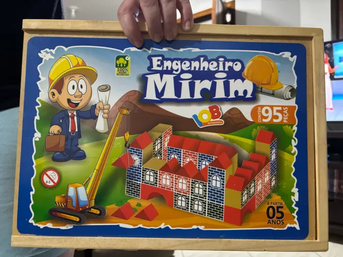 Engenheiro mirim madeira - 95 peças
