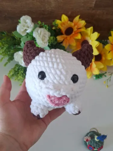 Poro de pelúcia amigurumi - League of legends