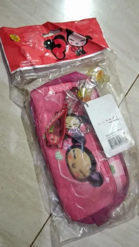 Estojo escolar Pucca antigo vintage raridade 