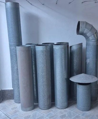 Tubos Galvanizado Chaminé Curva
