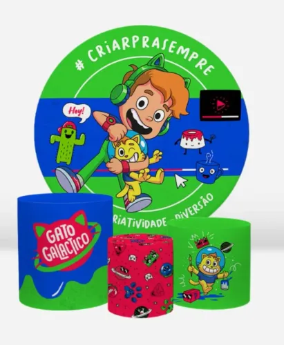 Kit capa painel redondo 1,5m e capas cilindros 