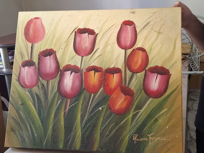 Quadro Rosas clássico