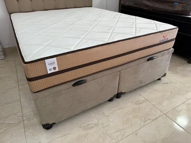 Conjunto ilhéus Queen (base box + colchão)