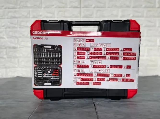 Jogo Soquetes Gedore Red Kit Ferramentas 172 Peças