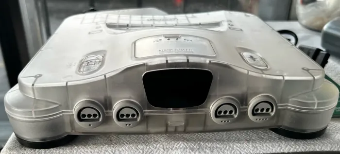 Nintendo 64 all clean transparente revisado e higienizado