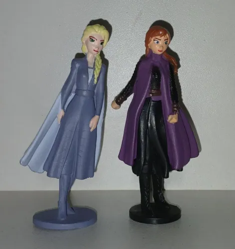 LOTE DUPLA BONECAS MINIATURAS DISNEY FROZEN 2 ANNA E ELSA ORIGINAIS