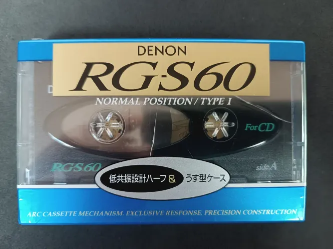 Fita Cassete Denon RG-S60 Normal Position Type I japan