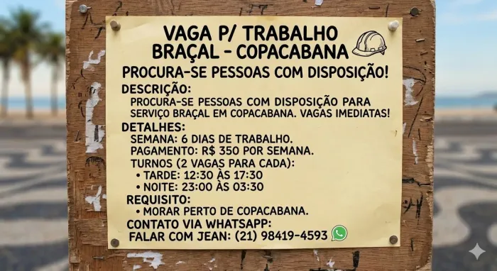 Trabalho em Copacabana 