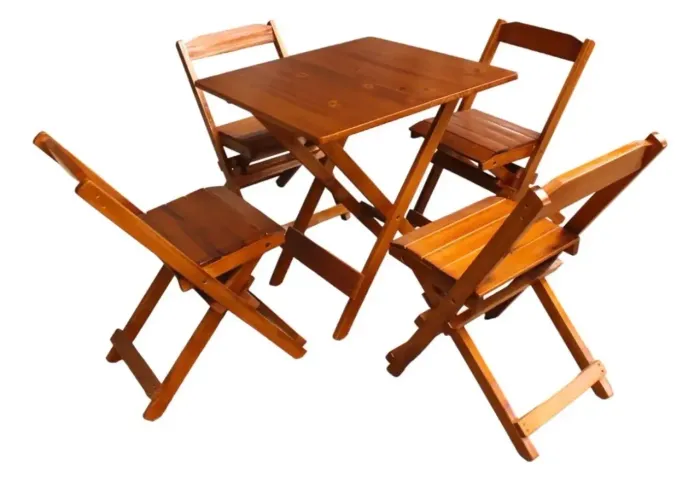 Kit 10 Jogos De Mesa Bar 70x70 Com 4 Cadeiras Dobráveis Mad faço um pacote tem 18