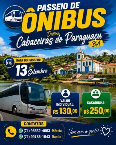 Grande passeio cabaceira do Paraguaçu
