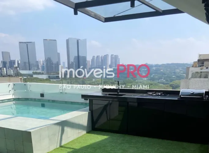 Cobertura duplex no Itaim com 150m² e 1 suíte com vista para o Parque do Povo