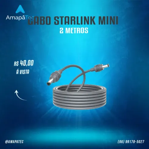 Cabo Starlink Mini DC 2 METROS