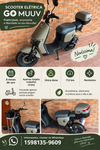 Scooter elétrica nova!