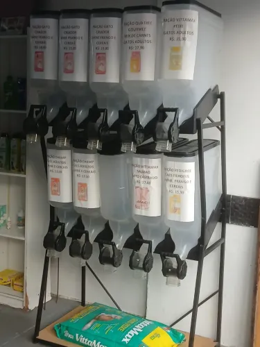 Dispenser de ração para Pet Shop