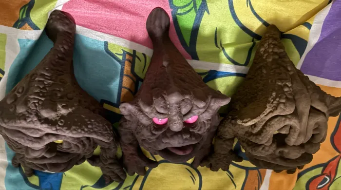 Boglins/Bogs Vintage - Lote com 3 Monstros Colecionáveis - Anos 80/90