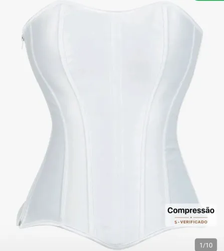 Corset overbust estruturado.