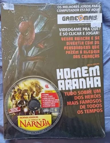Revista Game Mais PC - Homem Aranha - Jogos As Crônicas de Nárnia, Sonic, Toy Story