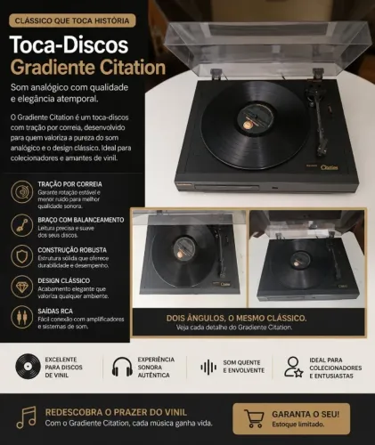 Toca-Discos Gradiente Citation