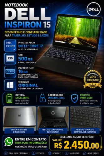 Notebook Dell Inspiron 15 