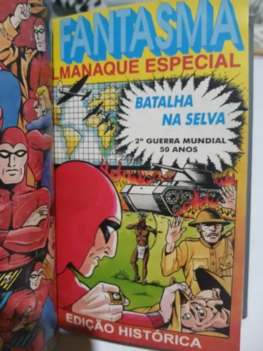 fantasma encadernado- 3 livros capa dura com + ou _ 1700 páginas - 16 gibis originais