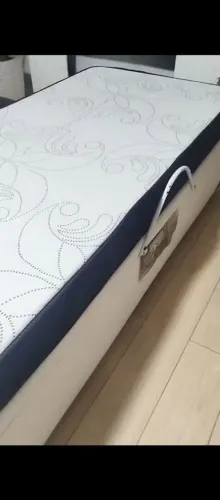Cama box com colchão D28 17 cm de altura
