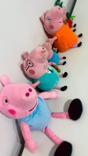Peppa Pig E Sua Família Kit 6 Pelúcias