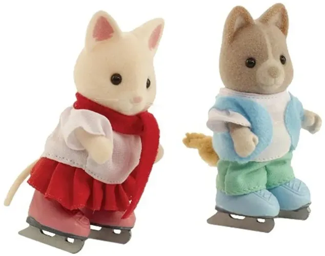 Sylvanian families Ice skating duo vintage 