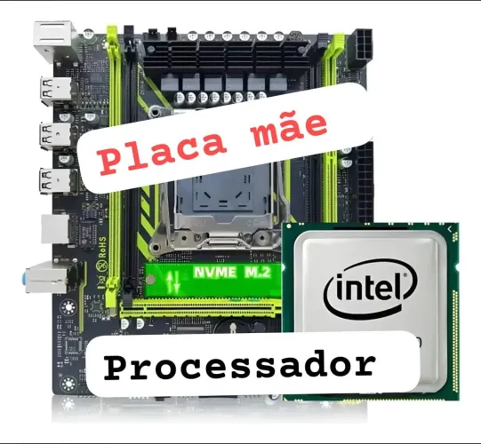 PLACA mãe e Processador Xeon 400,00