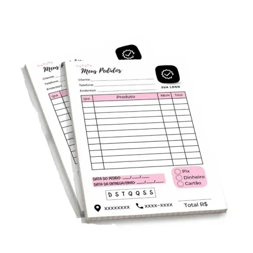 Blocos e talão de pedidos, recibos, orçamento, receituário, timbrado em Taguatinga 