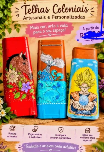 TELHAS COLONIAIS DECORATIVAS