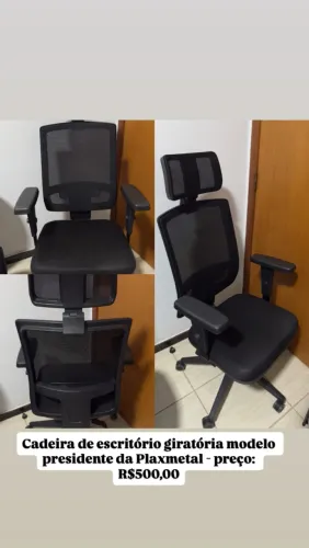 Vendo cadeira giratória de escritório
